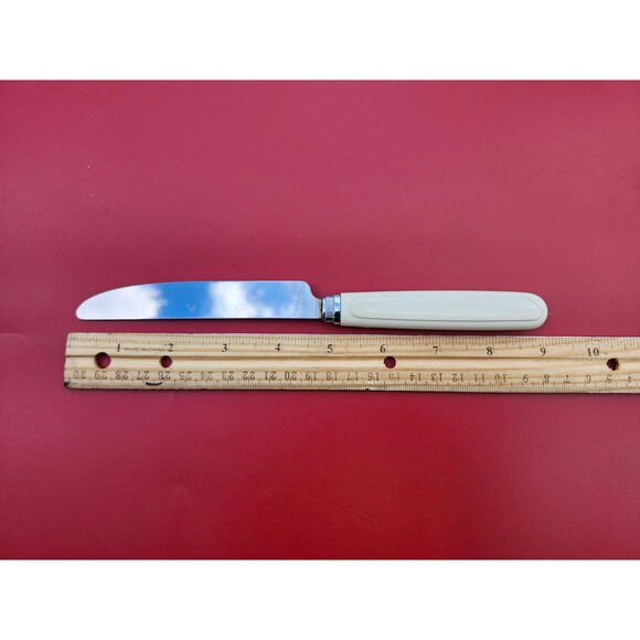 4 Corelle by Coring Forever Yours Stainless Butter Knives Flatware MCM 9" Vtg - Picture 4 of 8